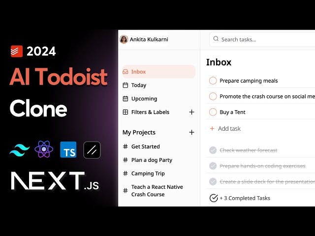 Build and Deploy a Full Stack AI Todoist Clone: Next.js, Convex & TypeScript