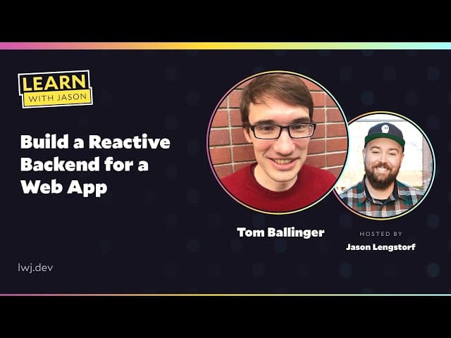Build a Reactive Backend for a Web App