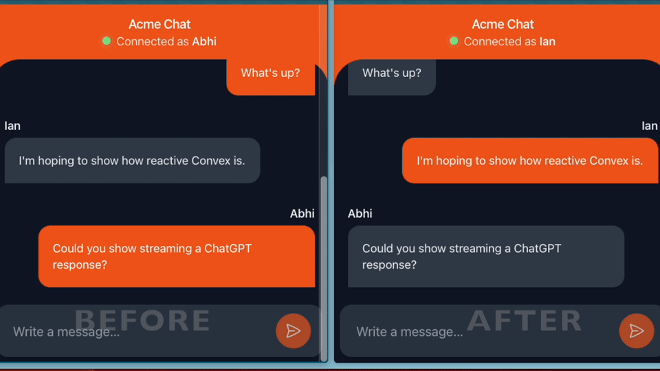 Multi-user chat with ChatGPT streaming responses.