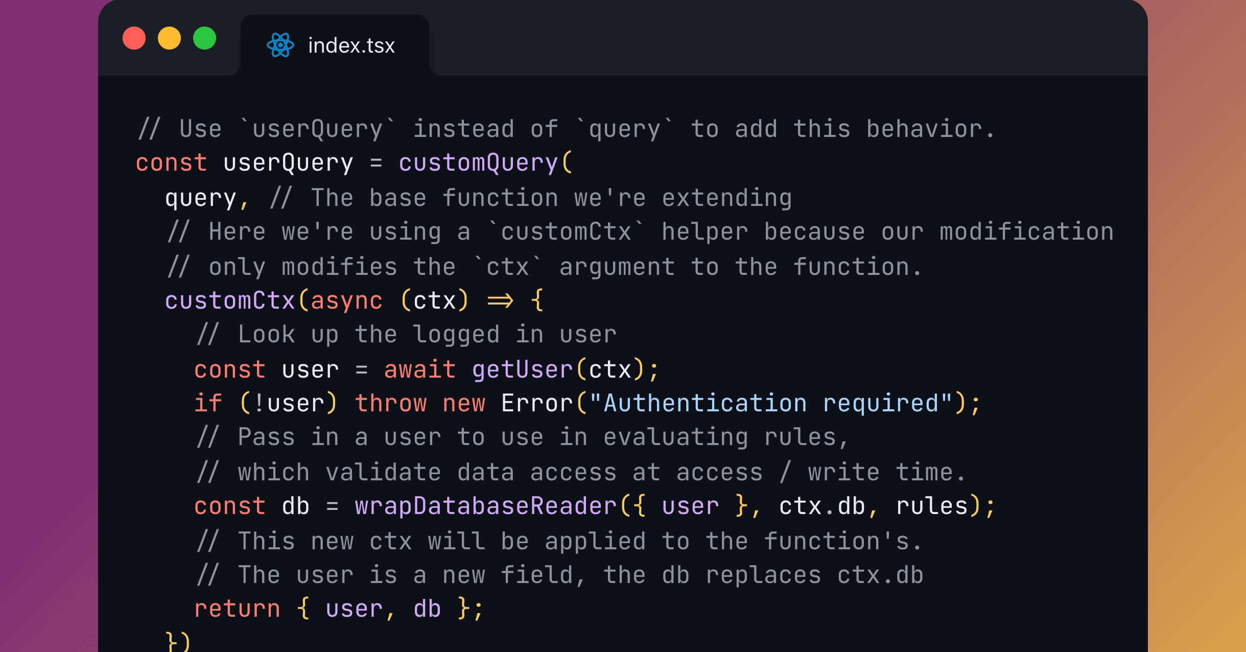 Customize your Convex functions with the new customQuery helper