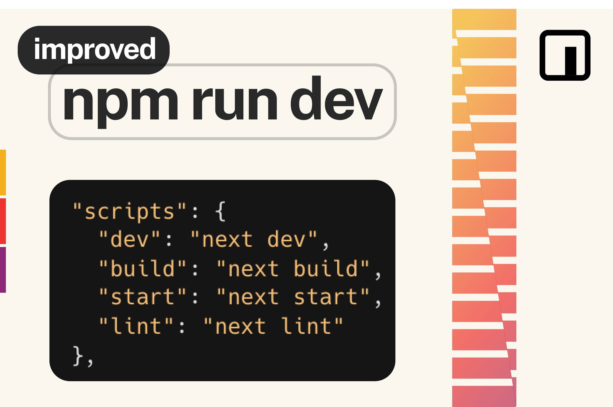 improved npm run dev