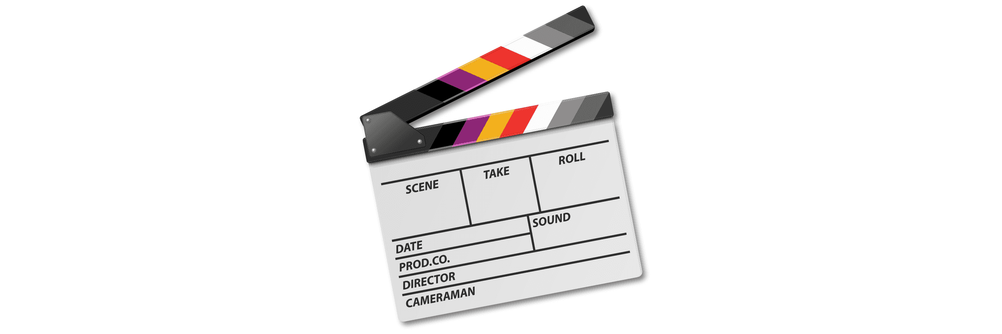 Movie clap board