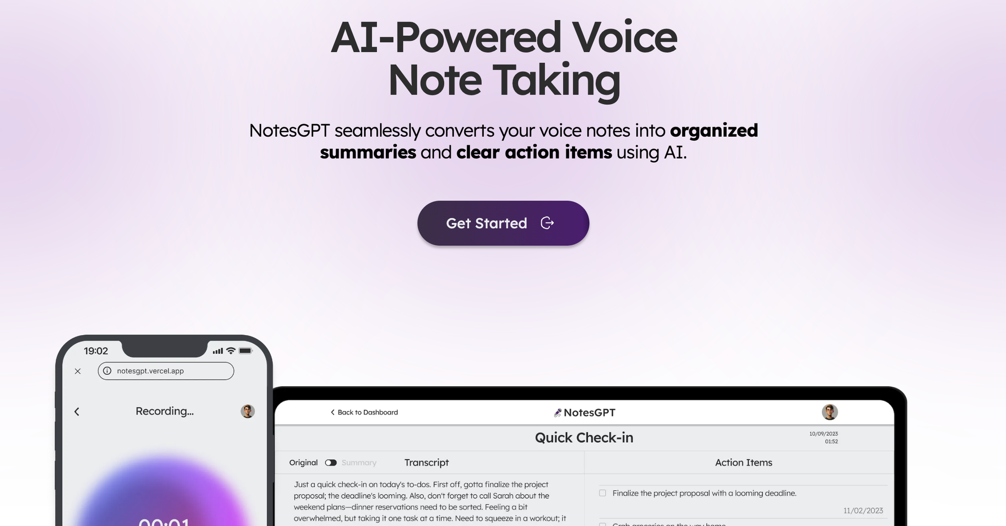 AI-Powered Voice Note Taking